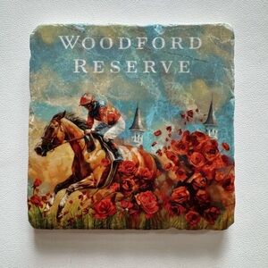 Woodford Reserve Bourbon 151st Kentucky Derby  Coaster Marble 4x4 NEW Rare